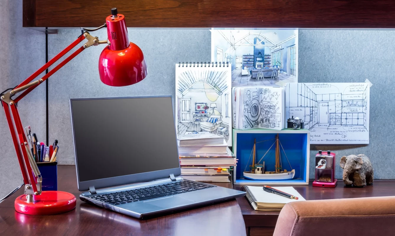 how to design a stylish and productive home office space